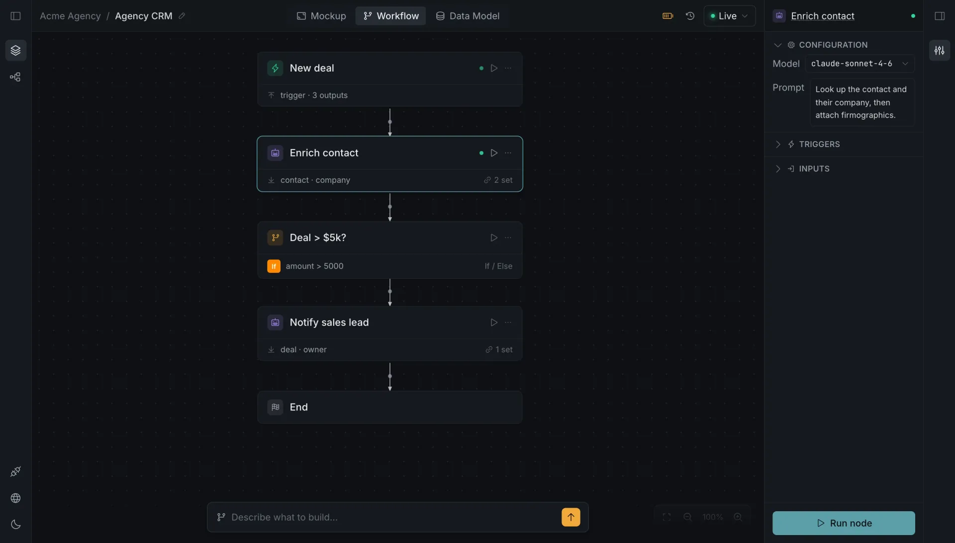Orbit workflow surface
